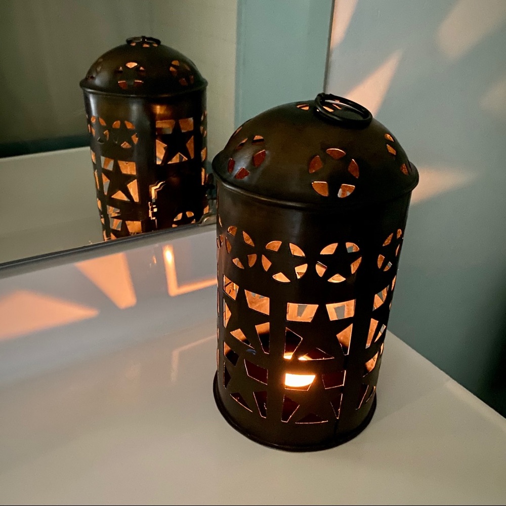 Hanging Metal Table Top Candle Holder Light Decor